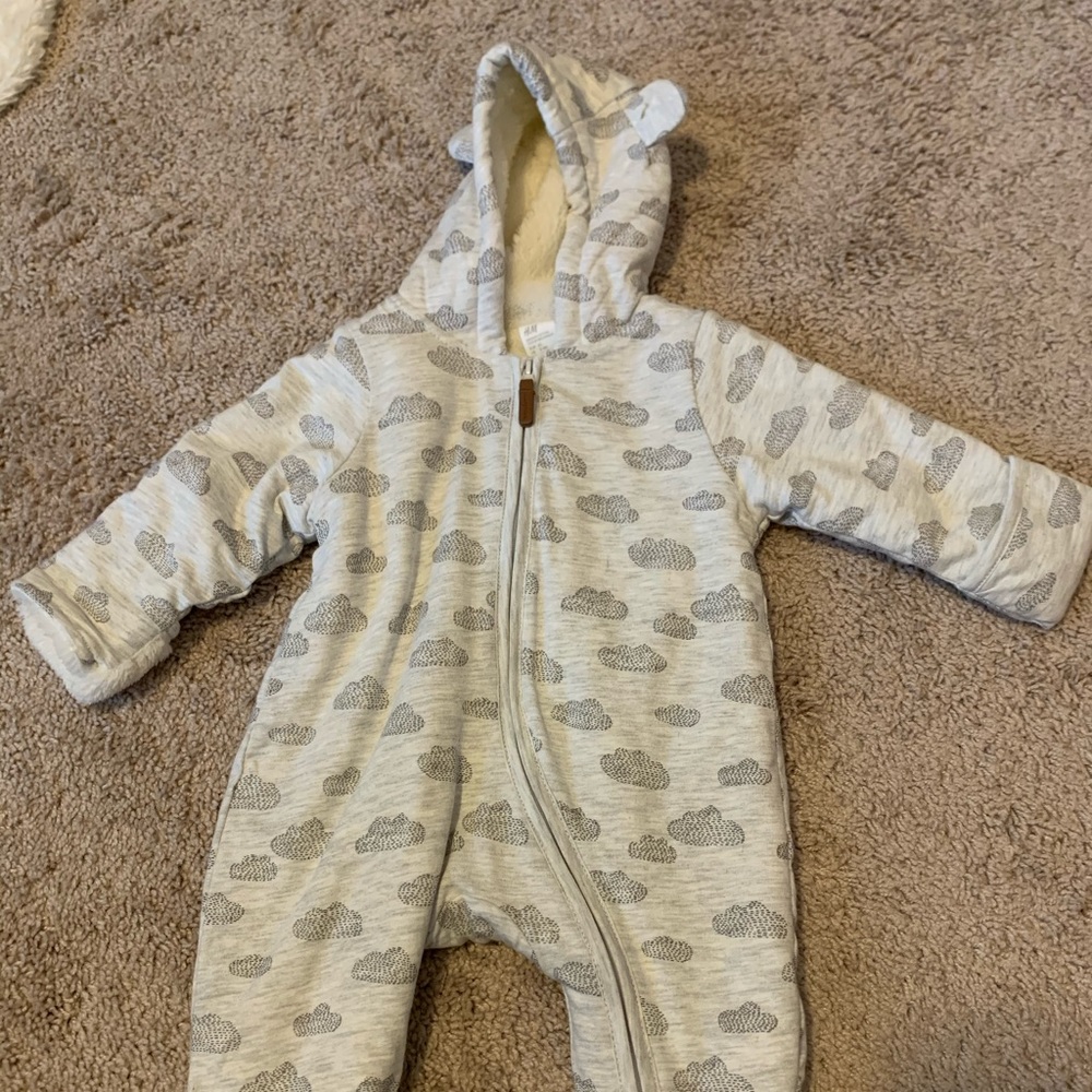 H&M 2-4 month winter onesie